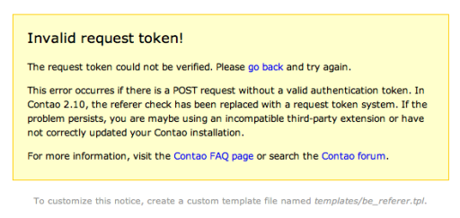 Invalid Request
